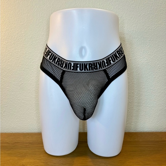 Andrew Christian Mesh Fukr Thong Size Large - Picture 1 of 2